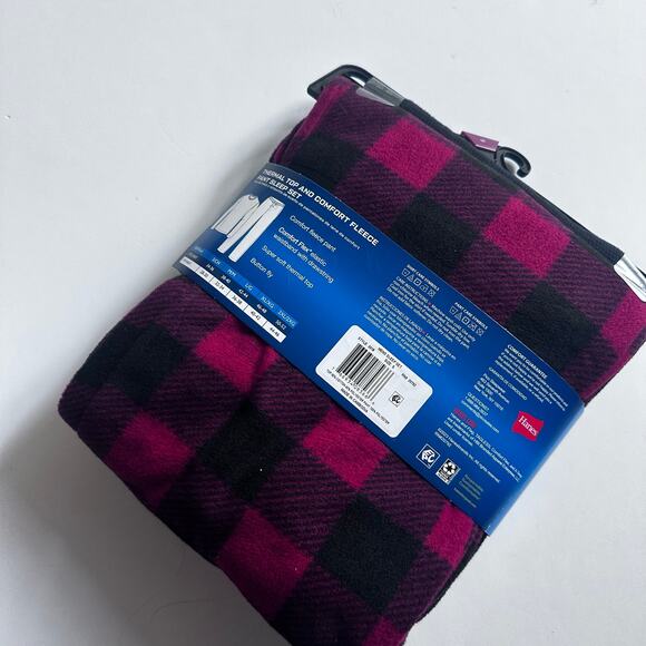 Hanes Men's Thermal Fleece Pajama Set - Size Small - Picture 3 of 5